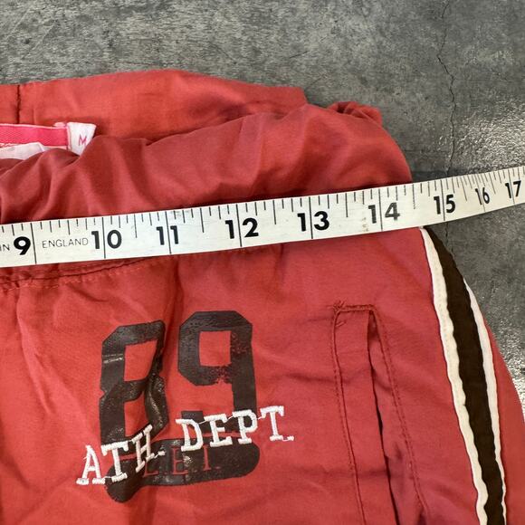 Vintage Y2k Lei Athletic Dept Orange Lined Zip Flare Baggy Track Sweatpants M - Picture 5 of 8